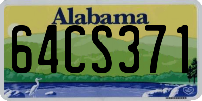 AL license plate 64CS371