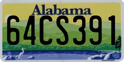 AL license plate 64CS391