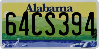 AL license plate 64CS394