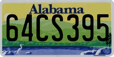 AL license plate 64CS395