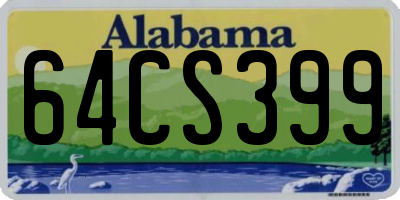 AL license plate 64CS399