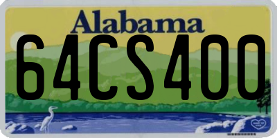 AL license plate 64CS400