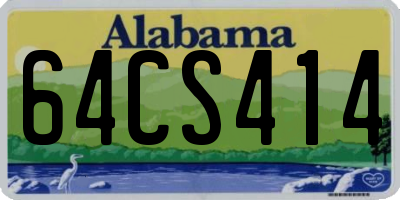 AL license plate 64CS414