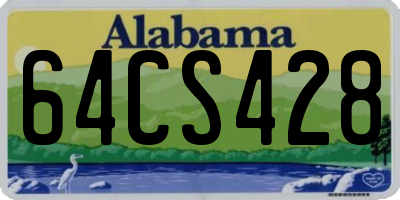 AL license plate 64CS428