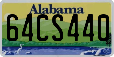 AL license plate 64CS440