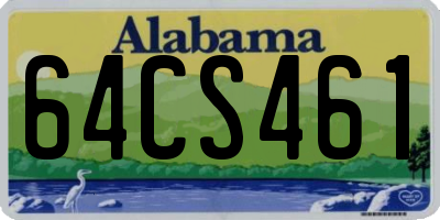 AL license plate 64CS461