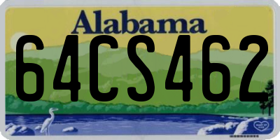 AL license plate 64CS462