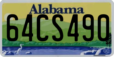 AL license plate 64CS490