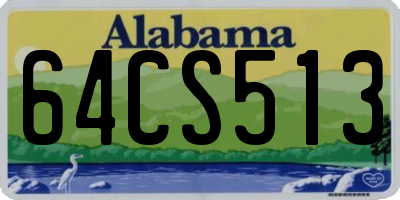 AL license plate 64CS513