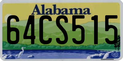 AL license plate 64CS515