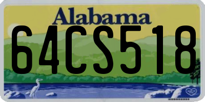 AL license plate 64CS518