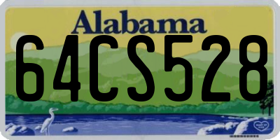 AL license plate 64CS528