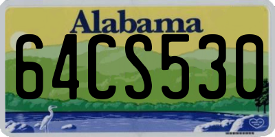 AL license plate 64CS530
