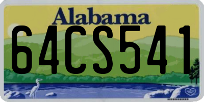 AL license plate 64CS541