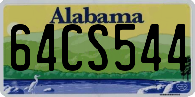 AL license plate 64CS544
