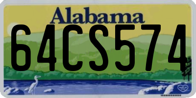 AL license plate 64CS574