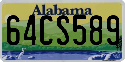 AL license plate 64CS589