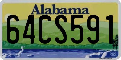 AL license plate 64CS591