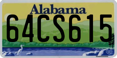 AL license plate 64CS615