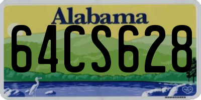 AL license plate 64CS628