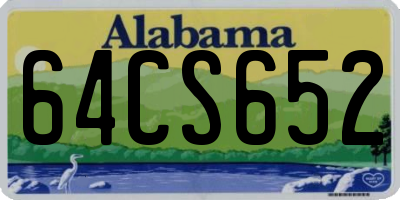 AL license plate 64CS652