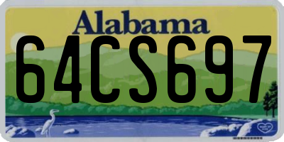 AL license plate 64CS697