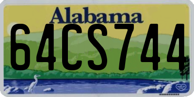 AL license plate 64CS744
