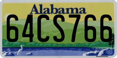 AL license plate 64CS766