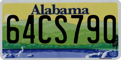 AL license plate 64CS790