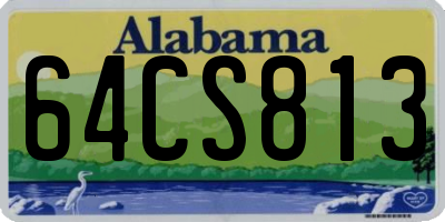 AL license plate 64CS813