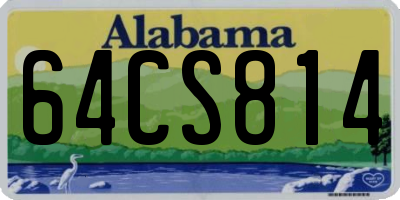 AL license plate 64CS814