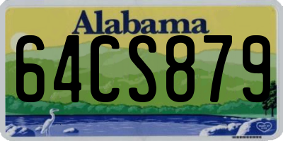 AL license plate 64CS879