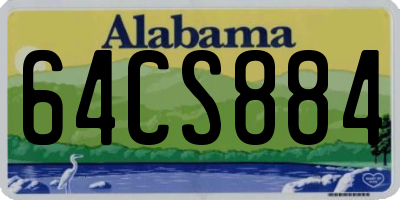 AL license plate 64CS884