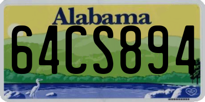 AL license plate 64CS894