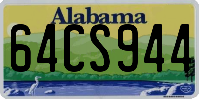 AL license plate 64CS944
