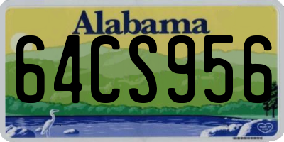 AL license plate 64CS956
