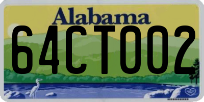 AL license plate 64CT002