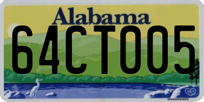 AL license plate 64CT005