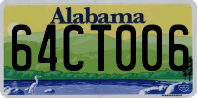 AL license plate 64CT006
