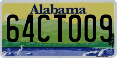 AL license plate 64CT009