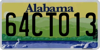 AL license plate 64CT013