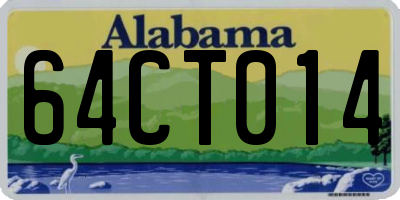 AL license plate 64CT014