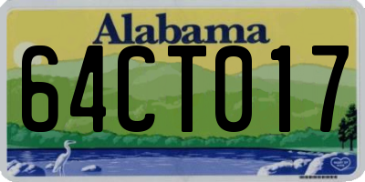 AL license plate 64CT017