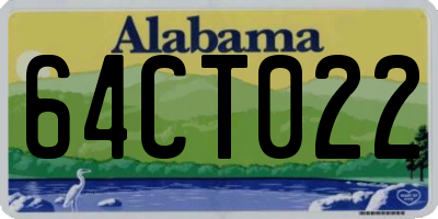 AL license plate 64CT022