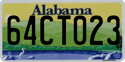 AL license plate 64CT023