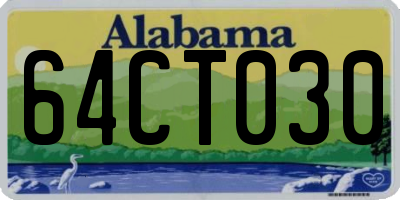 AL license plate 64CT030