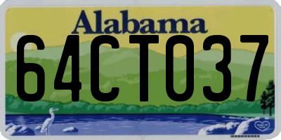 AL license plate 64CT037