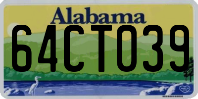 AL license plate 64CT039