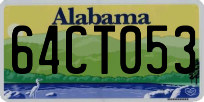 AL license plate 64CT053