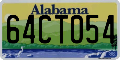 AL license plate 64CT054